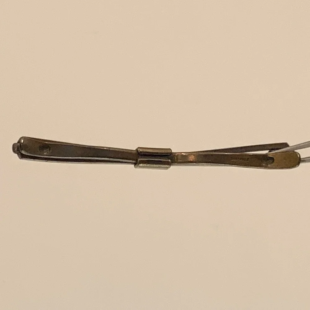 Vintage Swank Sterling Silver Collar Stay Multi-Wire Tie Bar Clasp Accessory